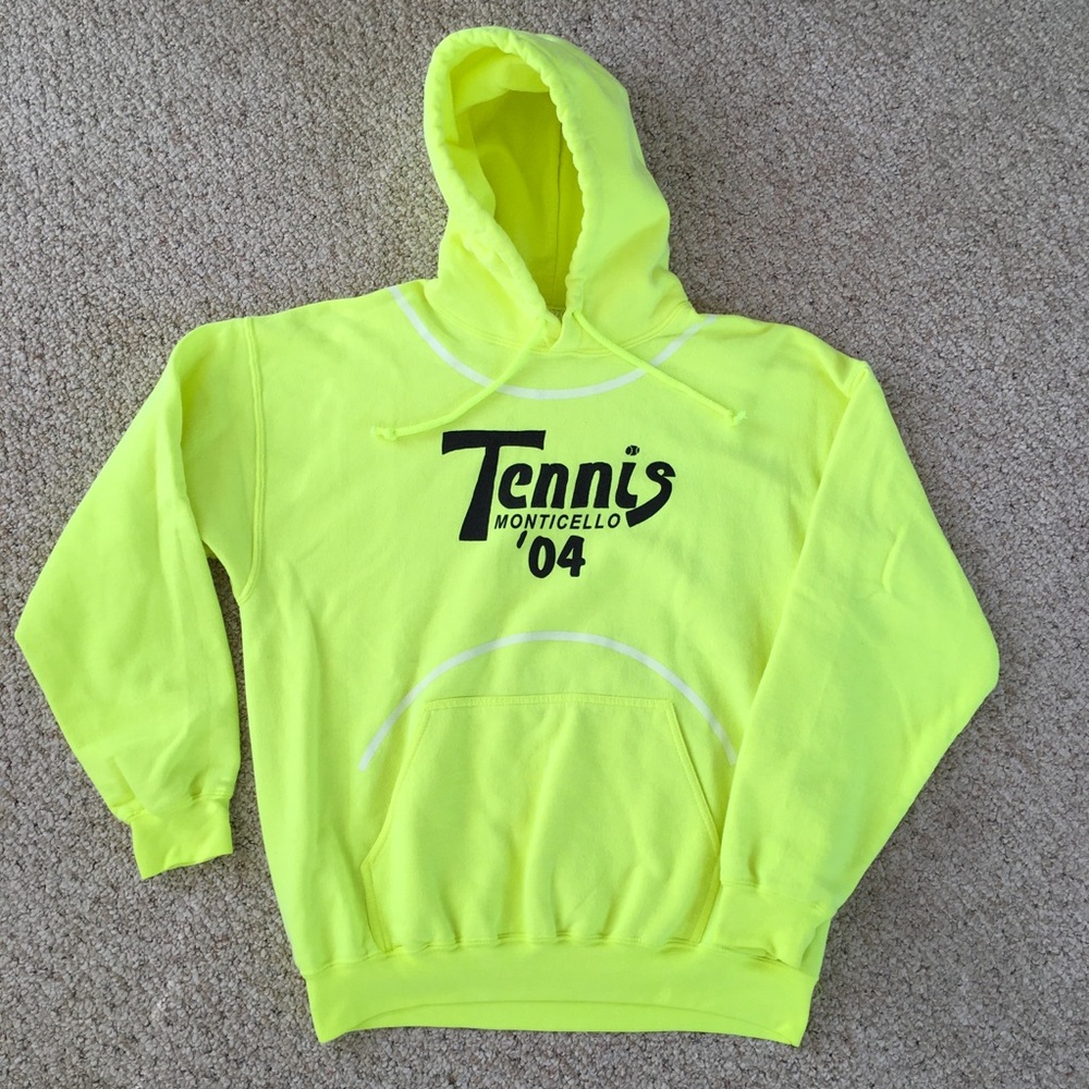 Neon Tennis Ball Hoodie Sweatshirt